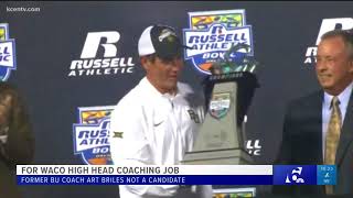 Art Briles not a candidate for Waco head coaching job [upl. by Mallina656]