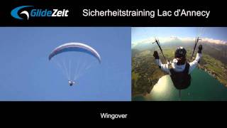 Rollen  Wingover Manövervideo GlideZeit Sicherheitstraining Lac dAnnecy [upl. by Edwards]