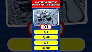 What is the freezing point of water in Celsius shorts quiz generalknowledge [upl. by Drescher]