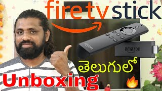 Amazon fire Tv Stick Unboxing amp Quick Setup  In Telugu 🔥🔥🔥 [upl. by Erdnassac]