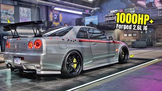 Need for Speed Heat Gameplay  1000HP NISSAN SKYLINE GTR R34 Customization  Drift Build [upl. by Yremogtnom]