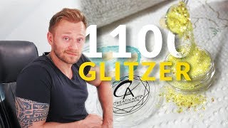 GelNägel  1100 Glitzer  Unboxing anschauen verarbeitung [upl. by Trenton830]