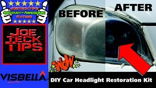 DIY Car Headlight Restoration Kit 3 steps  Visbella  Joetecktips [upl. by Hoppe]