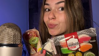 ASMR GUMMY CANDY MUKBANG💛 Mouth Sounds amp Whispering [upl. by Pansy]