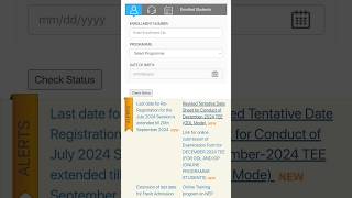 Revised Tentative Date Sheet for Conduct of December2024 TEE ODL Mode ignou meg [upl. by Lainahtan]