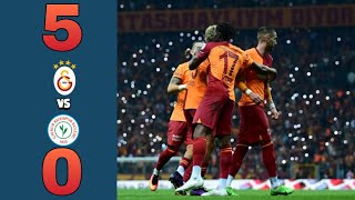 Galatasaray vs Rizespor 50 Süper league 202425 Football highlights today [upl. by Stanford]