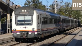 Renfe Regional S448 procedent de R15 Reus amb destinació Barcelona per Platja de Castelldefels [upl. by Carlita345]