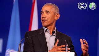 Barack Obama at COP26 quotWe can secure a better futurequot  UN Climate Change [upl. by Traggat]