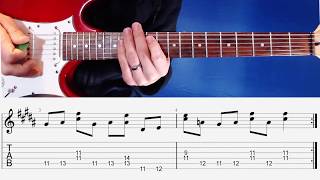 Plastic Dracula by Paul Gilbert with TAB  Guitar Lick Spotlight [upl. by Yorztif669]