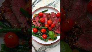 PanSeared Filet Mignon With Blistered Cherry Tomatoes recipe steak [upl. by Dreyer]