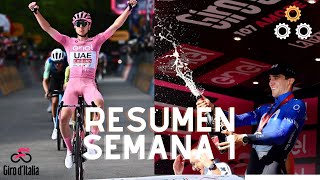 GIRO DE ITALIA 2024 RESUMEN PRIMERA SEMANA [upl. by Nosdrahcir]