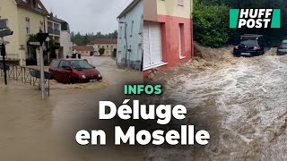 La Moselle placée en vigilance rouge doit faire face à des inondations [upl. by Ebehp682]