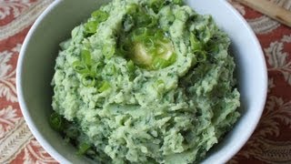 Colcannon  St Patricks Day Potato Recipe  Mashed Potatoes with Kale Leeks and Spring Onions [upl. by Darci]