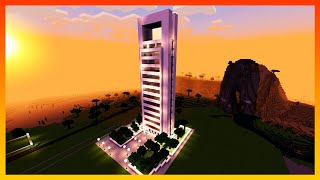 Como construir un EDIFICIO moderno en MINECRAFT 2 [upl. by Essirehc]