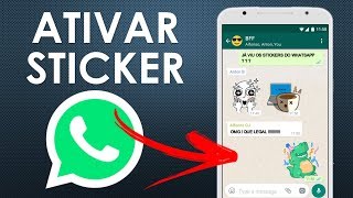 Como usar as novas Figurinhas  Stickers do Whatsapp [upl. by Hesoj]