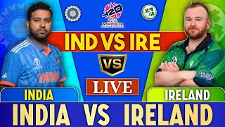 India vs Ireland 8th Match Group A at New York T20 World Cup Jun 05 2024  Live Cricket [upl. by Fiann388]