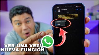 😮WHATSAPP Tiene NUEVA Función VER UNA VEZ 🚀 👉 [upl. by Menken598]