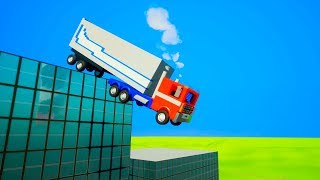 Building Cars Falls Crashes 13  Brick Rigs [upl. by Sugihara514]