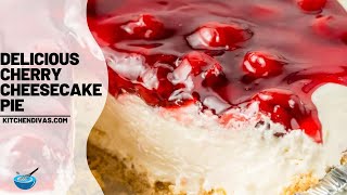 Delicious Cherry Cheesecake Pie Recipe You Need To Try [upl. by Annis945]