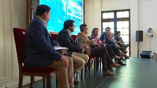 Debate en la Cámara de la Construcción reunió a candidatos a alcalde [upl. by Novonod591]