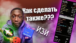 Как сделать красивый МОНИТОРИНГ в ИГРАХ  MSI Afterburner  RTSS Rivatuner Statistics Server [upl. by Ahcarb]