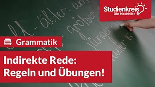 Indirekte Rede Regeln und Übungen  Englisch verstehen mit dem Studienkreis [upl. by Brasca]