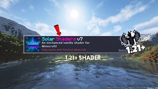 Solar Shaders Minecraft PE 121 [upl. by Hercule]