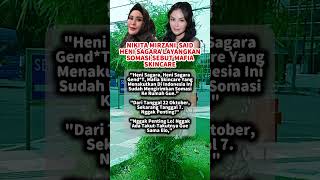 NIKITA MIRZANI SAID HENI SAGARA LAYANGKAN SOMASI SEBUT MAFI SKINCARE trending beritaartis short [upl. by Anirak820]