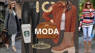 MODA TENDENCIA OTOÑO INVIERNO OUTFITS PARA MUJERES BAJITAS MODA FEMENINA [upl. by Leschen]