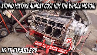 His Brand New BUILT Stroker LS Almost DESTROYED by a DUMB SHOP You Wont Believe What Went Wrong [upl. by Melburn]