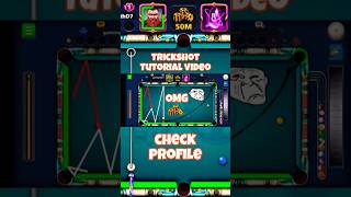 8 ball pool best Trickshot 🔥 Tutorial video in profile tricksfor8ball pro8bpgaming gamingwithd7 [upl. by Eimaj]