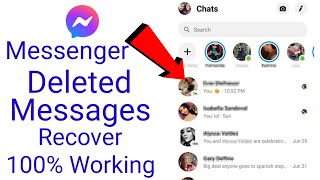 How to recover deleted messages on messenger  messenger delete message recovery mobile [upl. by Junius1]