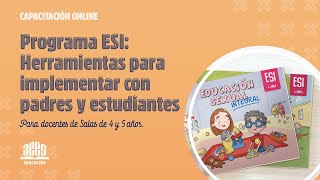 𝘗𝘳𝘰𝘨𝘳𝘢𝘮𝘢 𝘌𝘚𝘐 herramientas para implementar con padres y docentes  Capacitación docente 🧩👧🏻👩🏻‍🏫 [upl. by Dnalor]