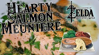 Hearty Salmon Meuniere  Cooking from The Legend of Zelda Breath of the Wild  Gamer Food [upl. by Eecats723]