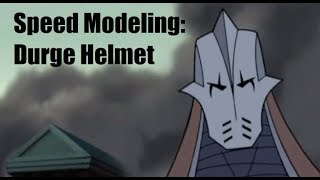 Modeling Durge Helmet from The Clone Wars 2003 [upl. by Falito]