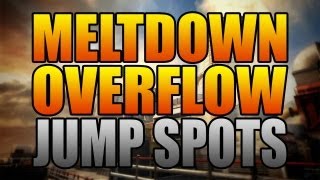 BO2 Jumps and Spots  Meltdown and Overflow Black Ops 2 [upl. by Ecnedac311]