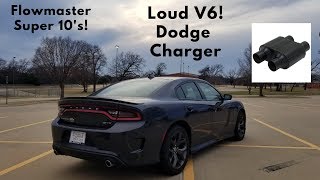 WANT YOUR V6 LOUD Flowmaster Super 10 on 2018 Dodge Charger Sxt Plus [upl. by Wendelin]