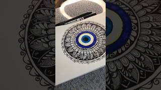 Easy Mandala drawing for beginners step by step art mandalaart shorts shortfeed drawing viral [upl. by Jeffy]