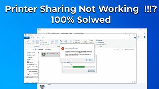 Printer Sharing NOT Working   Watch This  Windows 11 10 or 7 [upl. by Gnagflow]