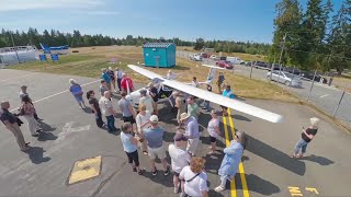 Qualicum Beach celebrates its firstever electric plane flight [upl. by Arit248]