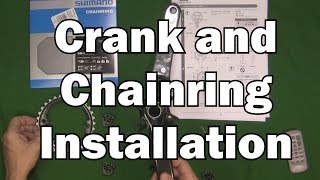 XTR Crankset and Chainring installation [upl. by Nira]