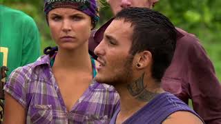 Survivor Caramoan  Brandons Meltdown and Impromptu Tribal Vote Out Part 1 [upl. by Rillis169]