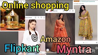 ओनलाइन मंगाया इत्ता सारा समान  Flipkart Amazon Myntra [upl. by Analak]