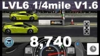 Drag Racing level 6 Lamborghini Gallardo LP 570 4 SL 14 mile tune V16 [upl. by Tyoh447]