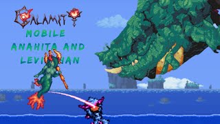 Terraria TModLoader mobile Calamity Mod  Revengeance Anahita and Leviathan [upl. by Nahamas]