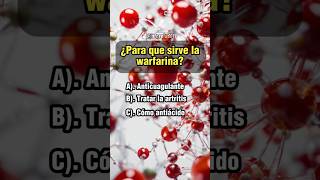 Para que sirve la Warfarina quiz sabiasque salud medicina farmacia medicamentos [upl. by Orimar]