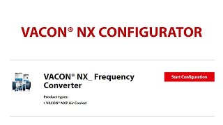 Video tutorial How to configure your VACON® NX [upl. by Airetnuhs]