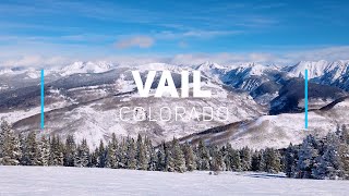 Vail Skiing Colorado  4K video [upl. by Damian]