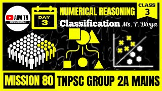 General Intelligence amp Reasoning  Class  3  Classification  Ms T Divya  Mission 80 [upl. by Tengler54]