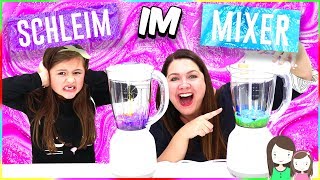 Ohje Wir machen SCHLEIM im MIXER 🙈 Kann das gut gehen Making slime in a mixer Alles Ava [upl. by Bradway371]